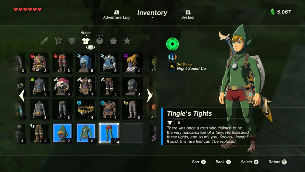 Tingle's Fairy Clothes 為你提供夜間速度提升