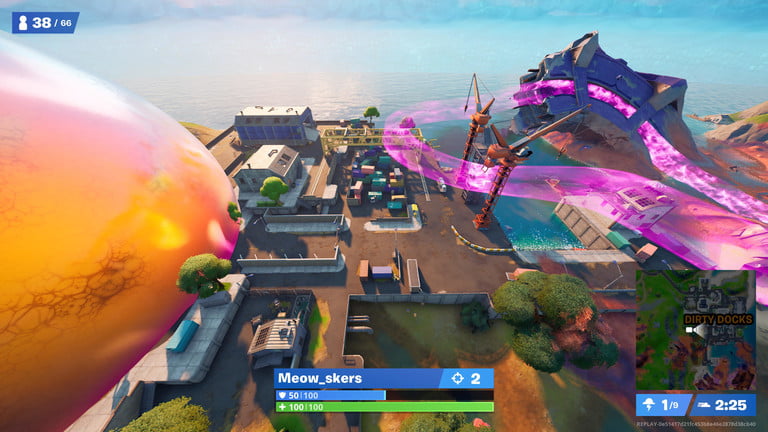 Fortnite 中的髒碼頭。