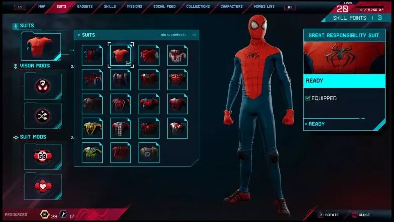 蜘蛛俠：邁爾斯·莫拉萊斯玩法攻略：如何獲得所有套裝