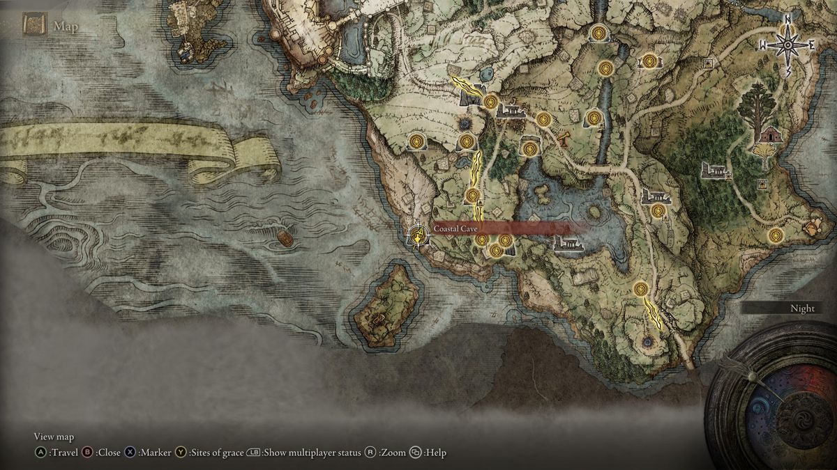 艾爾登法環指南:Coastal Cave玩法攻略和技巧