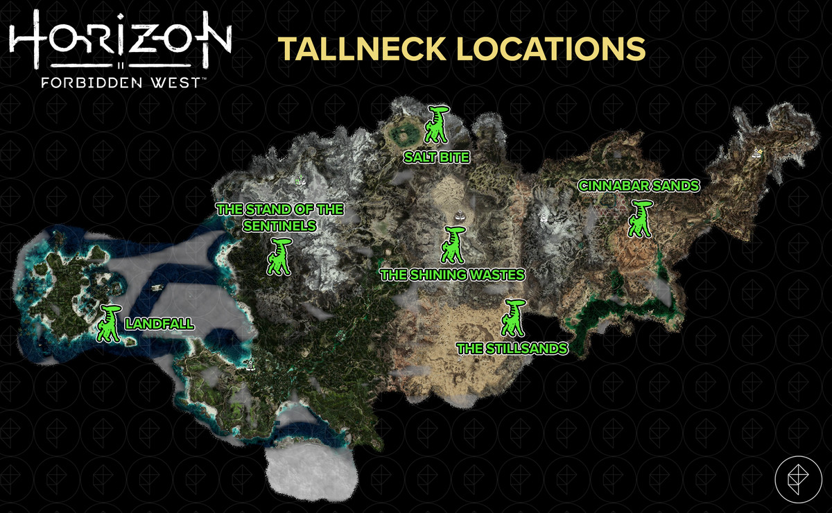地平線西域禁地指南：Tallneck位置提示和攻略
