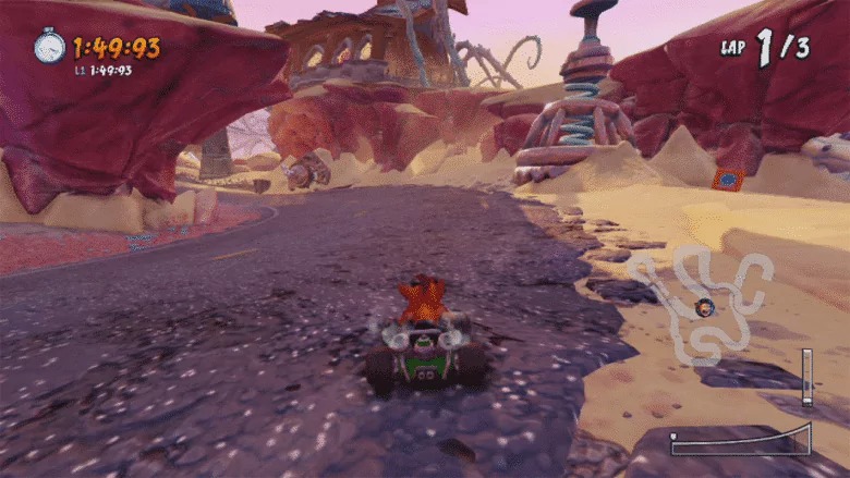 如何在袋狼大進擊賽車:氮氣爆衝中解鎖Iron Checkpoint Crate?