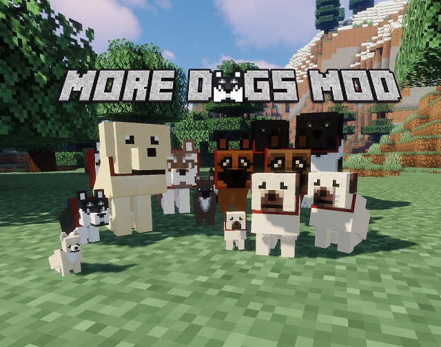 更多適用於 Minecraft 的 Dogs 模組