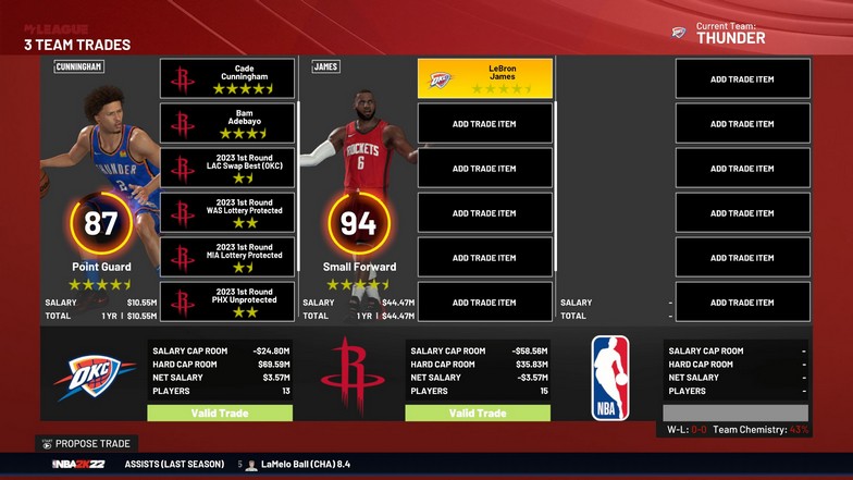 NBA 2K22 MyLeague交易超級巨星攻略:最佳提示和技巧介紹