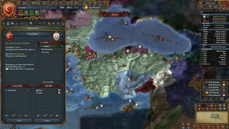 歐陸風雲4玩法指南：輕鬆打造奧斯曼帝國 – 早期遊戲