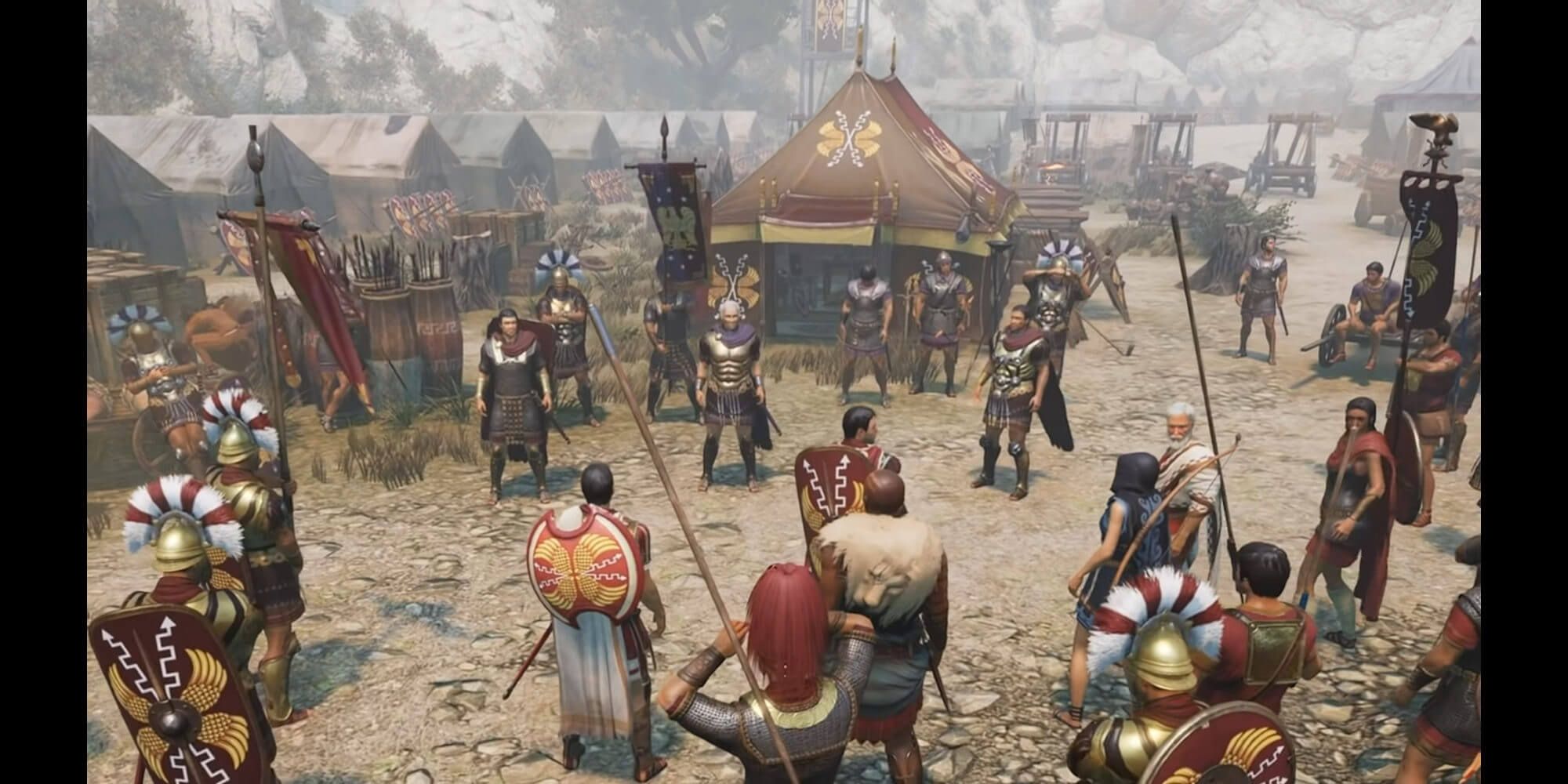 Expeditions: Rome截圖軍隊聚集在營地區