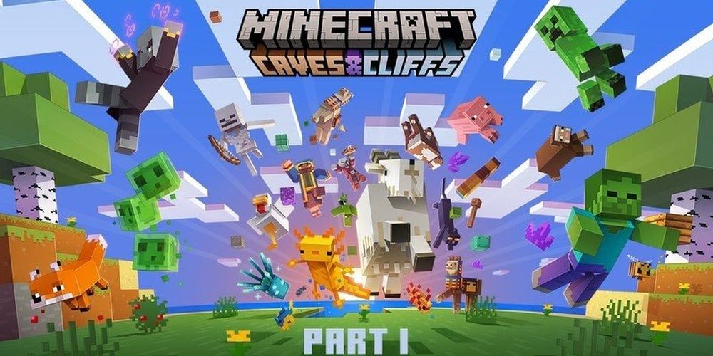 Minecraft 1.17 洞穴和懸崖更新第一部分蠑螈發光魷魚山羊望遠鏡